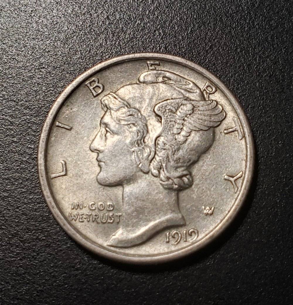 1919-Mercury-Dime---MS-60?