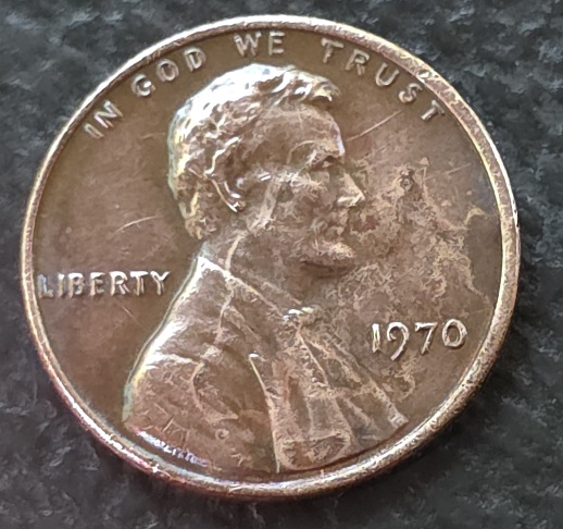 1970-Penny-2nd-Impression-On-Obverse