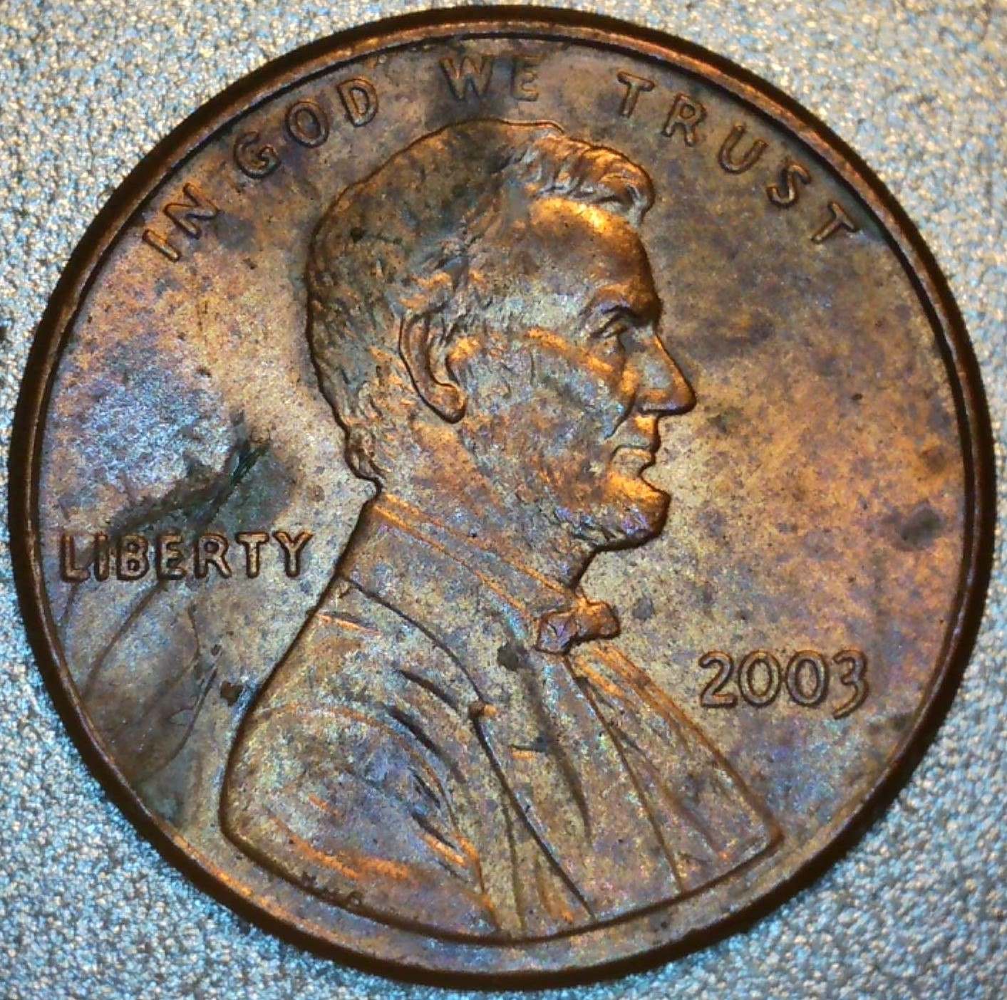 2003-Lincoln-Penny-Strike-Through-Hair