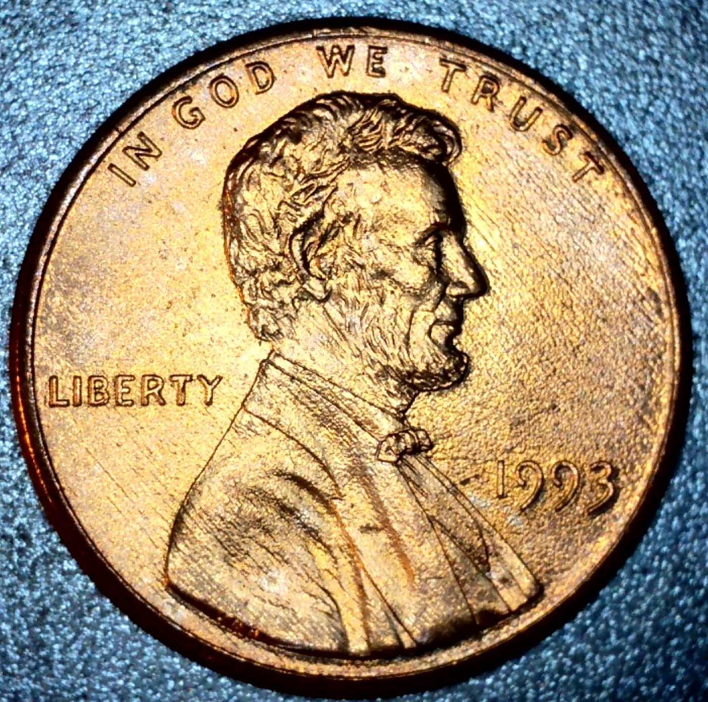 1993-Lincoln-Cent-,-Cladding-Issue?