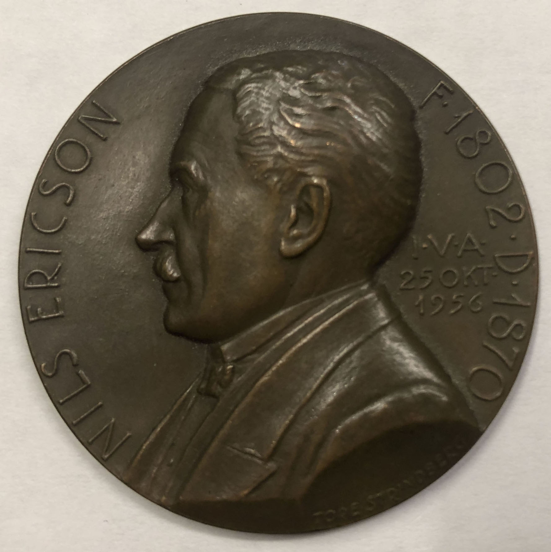 Nils-Erickson-Medallion-Id-1956;-Issued-By-The-Swedish-Royal-Academy-Of-Engineering-Sciences