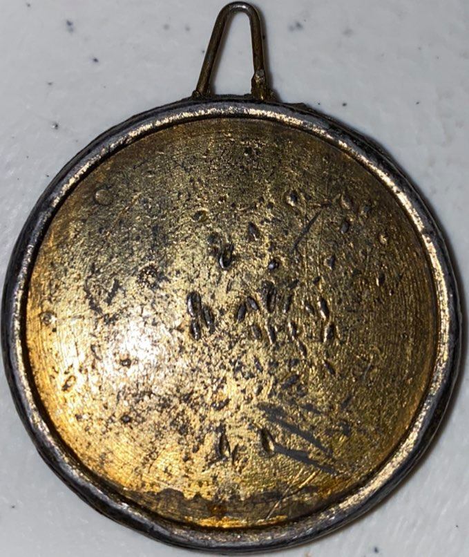 Unidentified-Coin,-Medallion?-Id:-Mantle-Clock-Pendulum-Bob