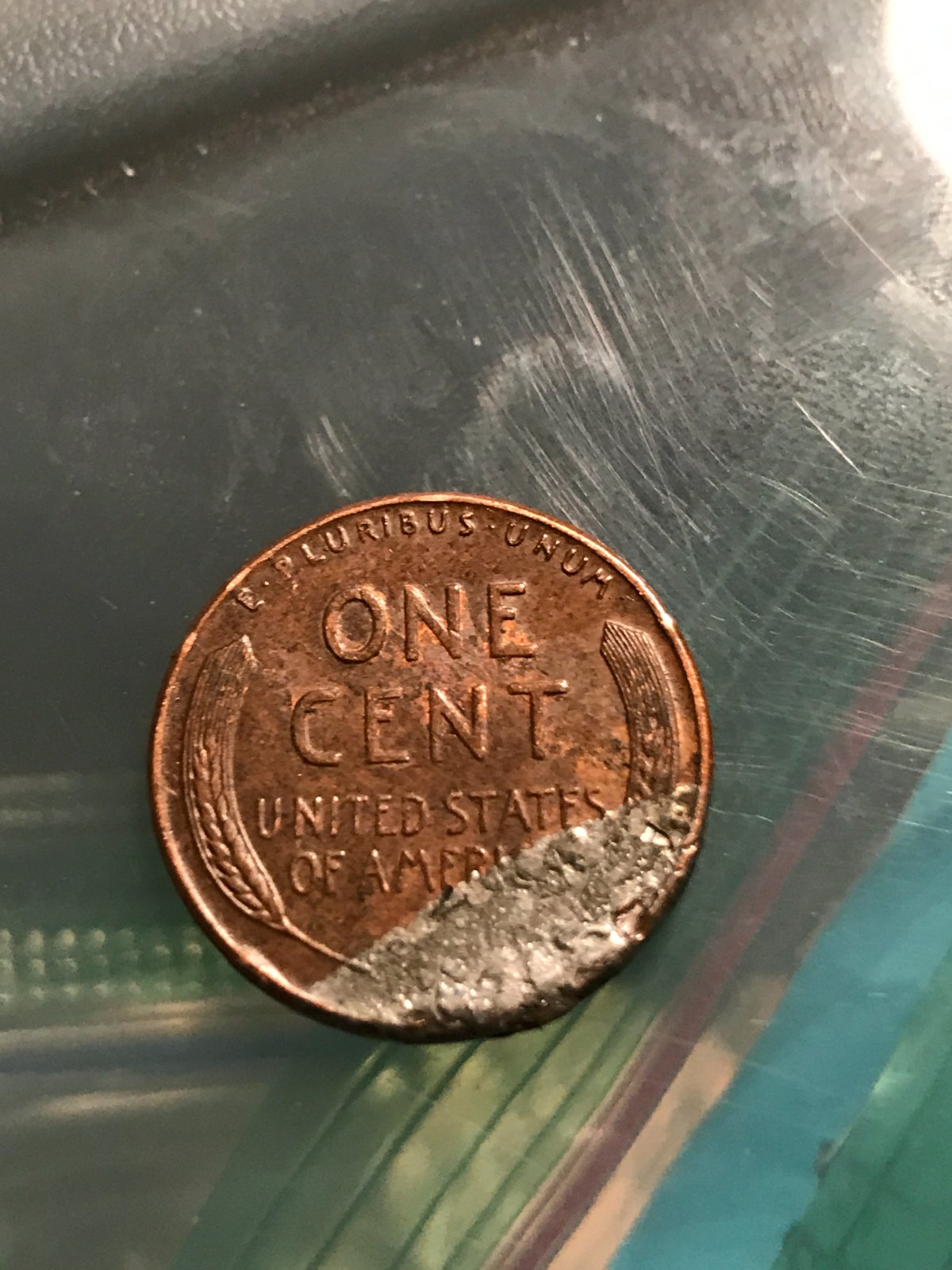 1957-P-Wheat-Penny-Lamination-Error-?-It-Has-To-Be.
