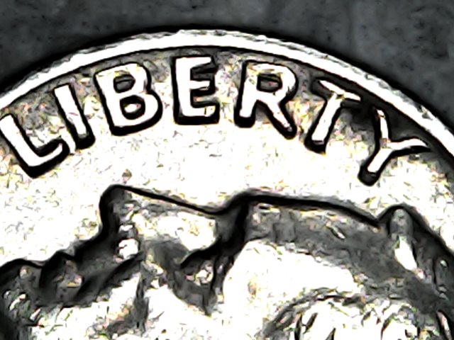 Is-My-1965-Dime-Has-DDO-&-DDR-Plus-Large-Cud-On-Obverse-But-In-Bad-Condition!