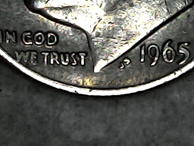 Is-My-1965-Dime-Has-DDO-&-DDR-Plus-Large-Cud-On-Obverse-But-In-Bad-Condition!