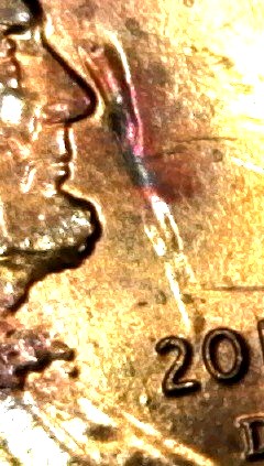 2017-Lincoln-Penny-With-Large-Glob-By-Nose,-Production-Error-Or-Post-Mint