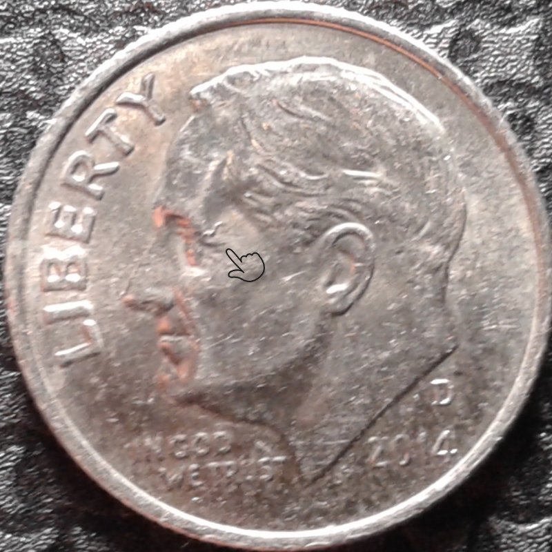 1914-D-R-Dime;-Indent-Near-Eye,-Possible-Die-Crack?