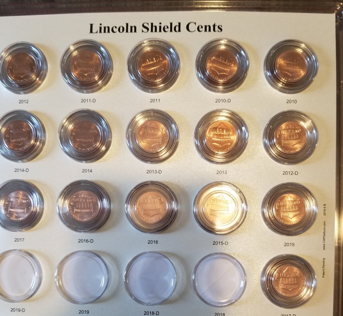 Lincoln-Memorial/Shield-Cent-Set