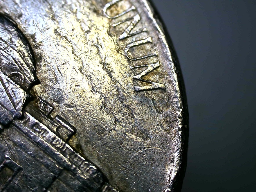 1984-D-Nickel---Lamination-Error-?