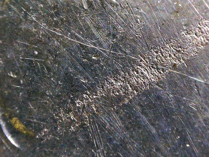 1950-D--Franklin-Half-Dollar--Planchet-Flaw-Or-PMD?