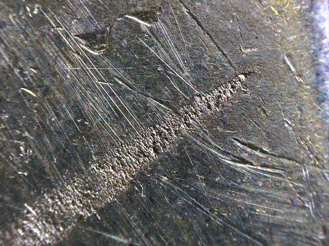 1950-D--Franklin-Half-Dollar--Planchet-Flaw-Or-PMD?