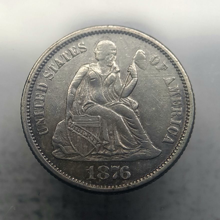 1876-Seated-Liberty-Dimes----Error-Or-Damege?