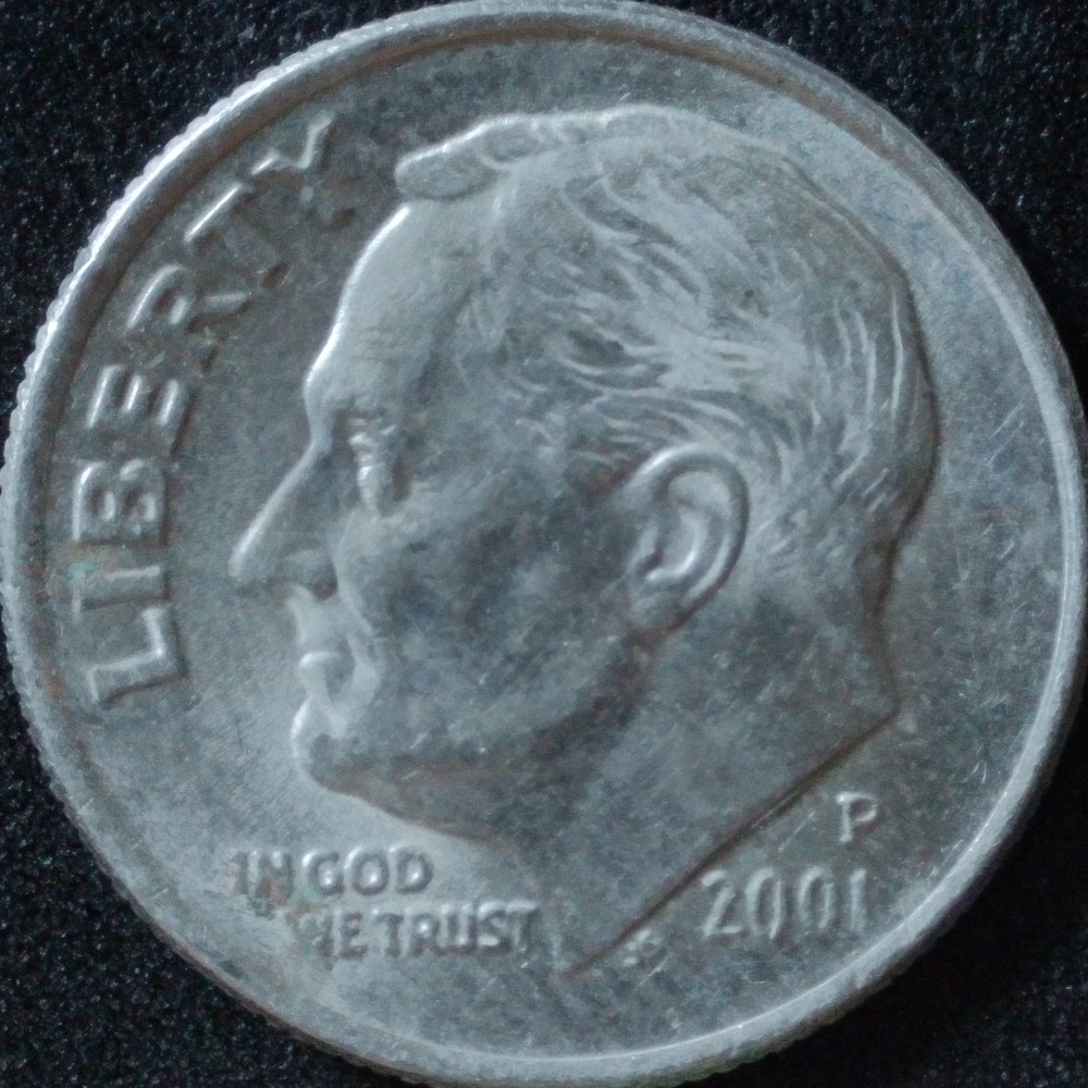 2001-P-Roosevelt-Dime:-Neckline-Anomaly