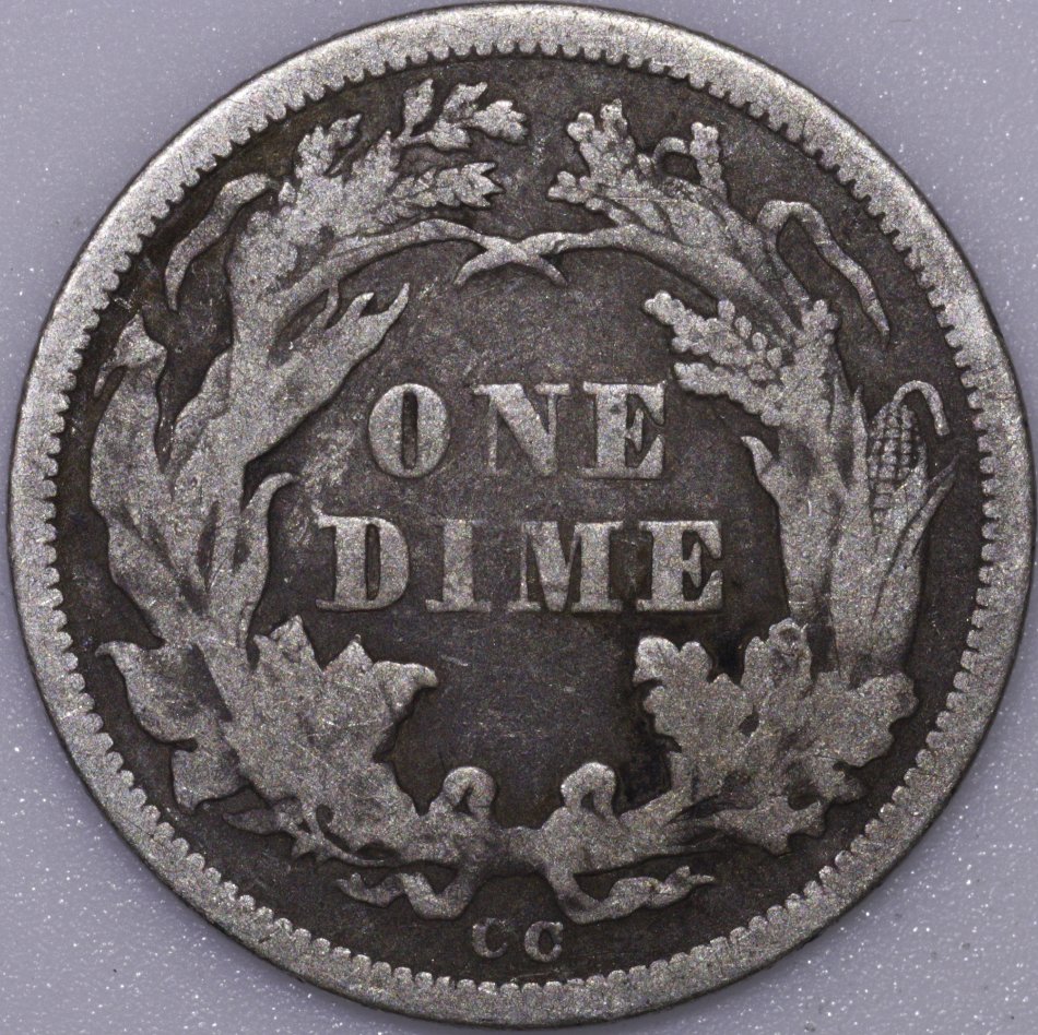 1869-P-And-1876-CC-Seated-Dimes-For-Grading