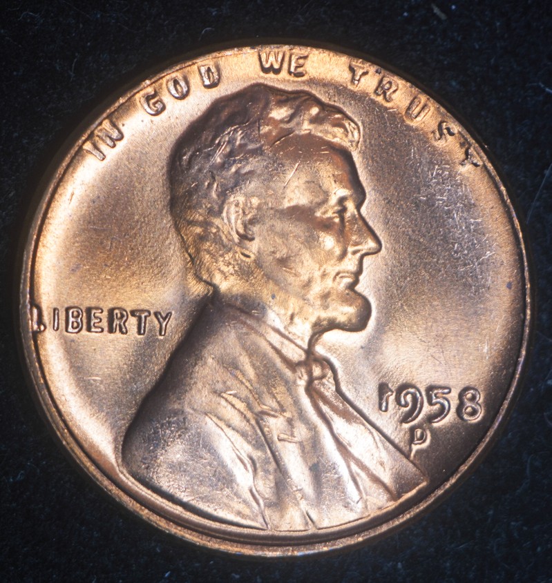 1958-Denver-Wheat-Cent-Overused-Die----See-Date-And-MM---Or-Is-This-An-Internal-Die-Break
