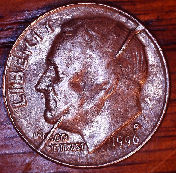 1996-D-Roosevelt-Dime---Almost-Broken-Die?