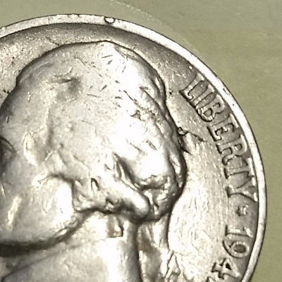 1941-S-Nickel-With-Lamination-Flaw