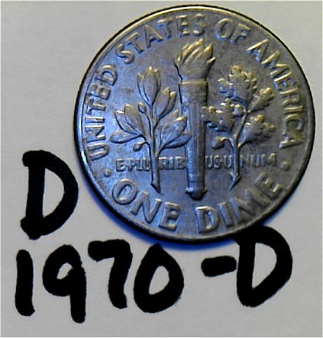 1970-P-Roosevelt-Dime,-FS-901-X-3-And-A-1970-D