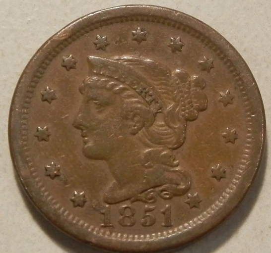 1851-Braided-Hair-Large-Cent