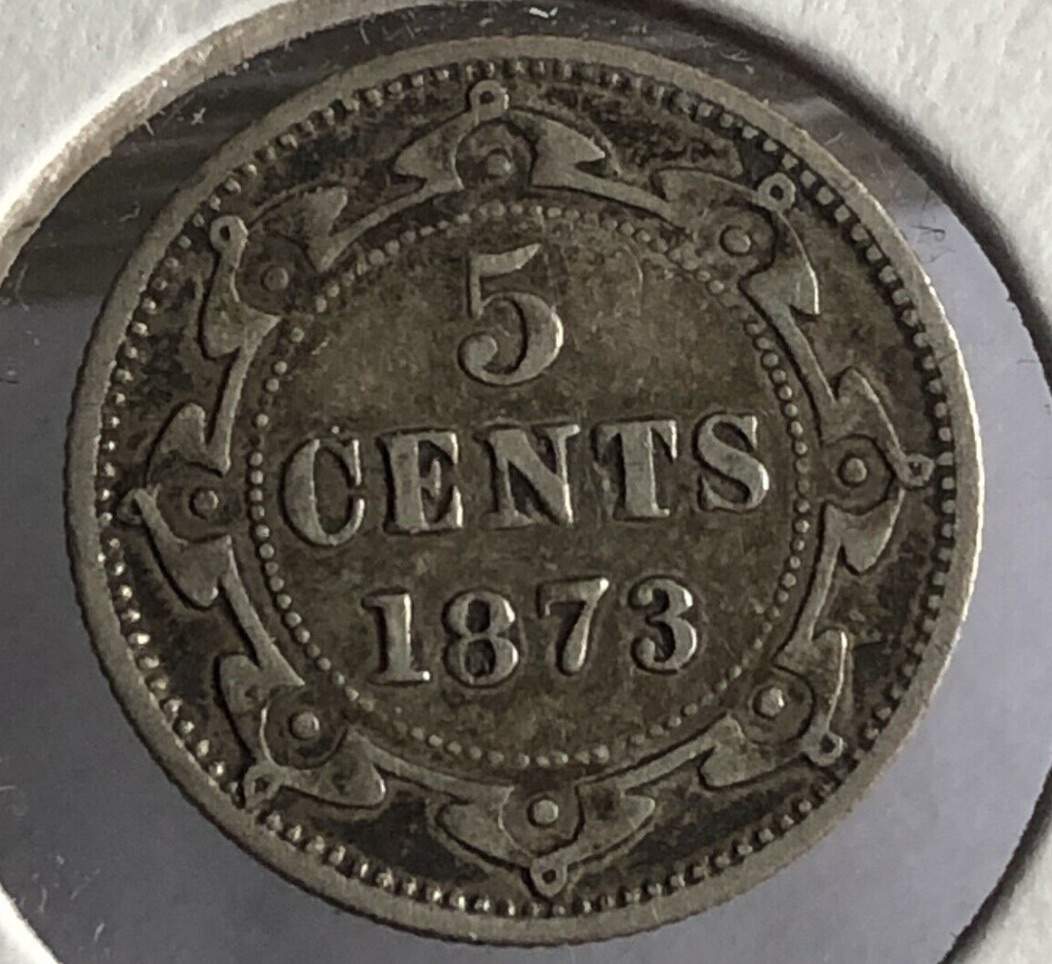 1873-Newfoundland-5-Cent...