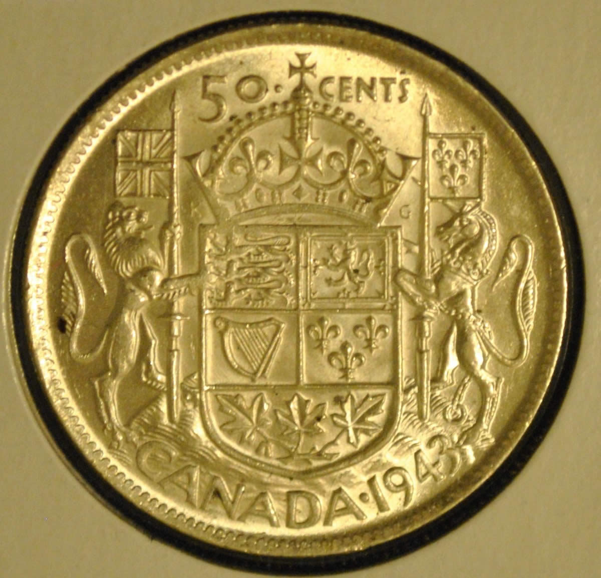 New-Exclusive-Master-Club-50-Cent-Coin---Gold-Plated-1943-Design