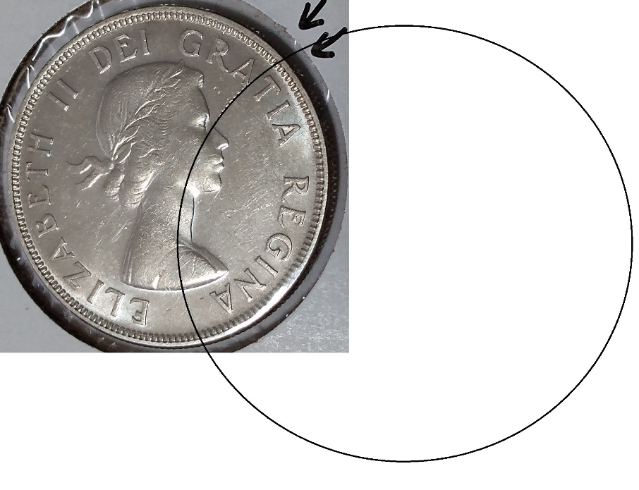 1955-Silver-Dollar-Struck-Through-Wire-On-Obverse-Close-Up-Pictures