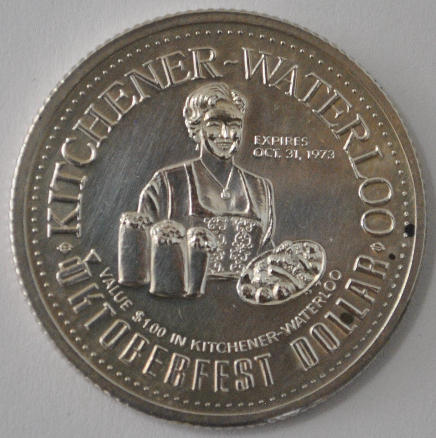 Kitchener-Waterloo-Tokens-1973,-1978,-1981,-1983