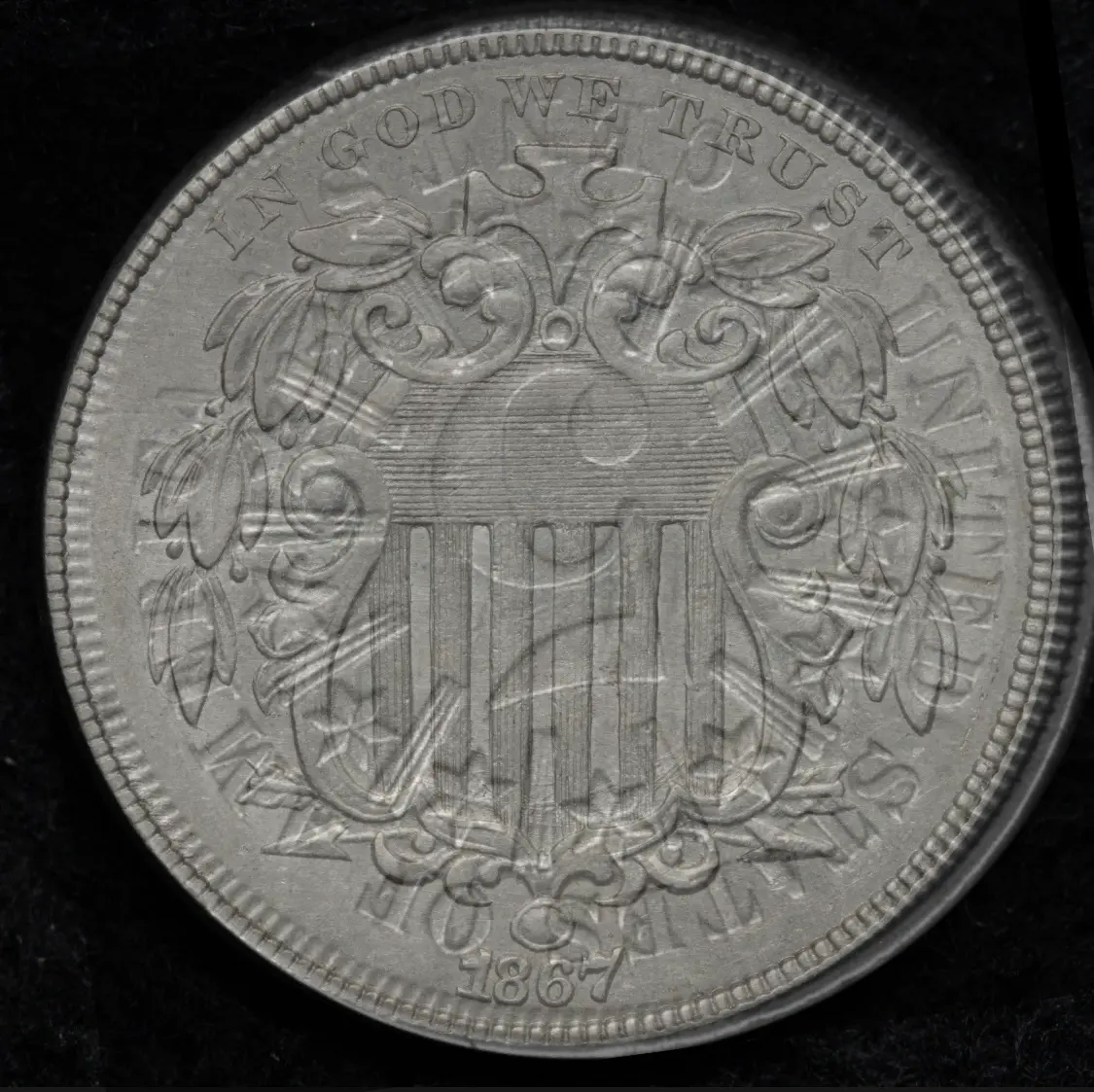 Possible-1867-No-Rays-Shield-Nickel-Obverse-Clashed-With-Rays
