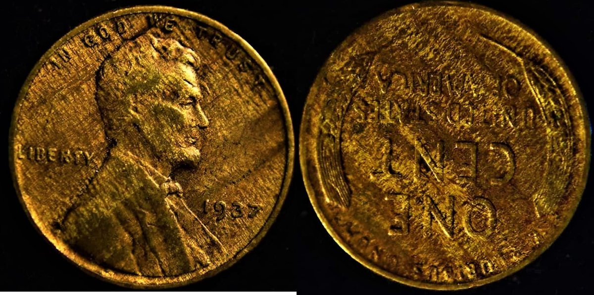1937-Wheat-Cent-Improper-Alloy-Mix-