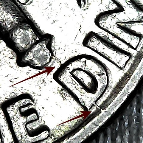 1993-P-Roosevelt-Dime-Offset/Die-Crack/Doubling