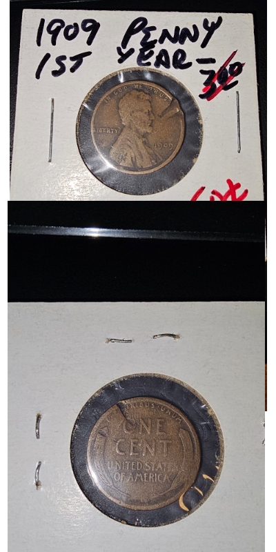 1909-Penny-With-Damage