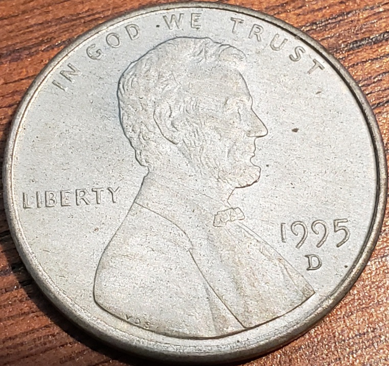 1995-D---Missing-Plating-Or-Chemically-Removed-Cent