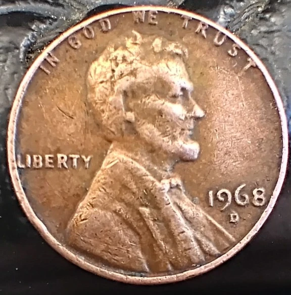 1968-D-Lincoln-Cent-/-Underweight