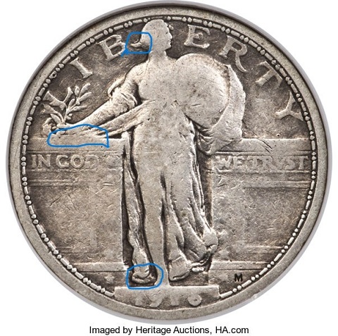 1916-Vs-1917-,-Standing-Liberty,-Type-1