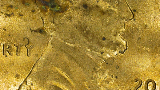 2017-D-LSC-Are-These-Linear-Plating-Bubbles-On-Lincolns-Neck