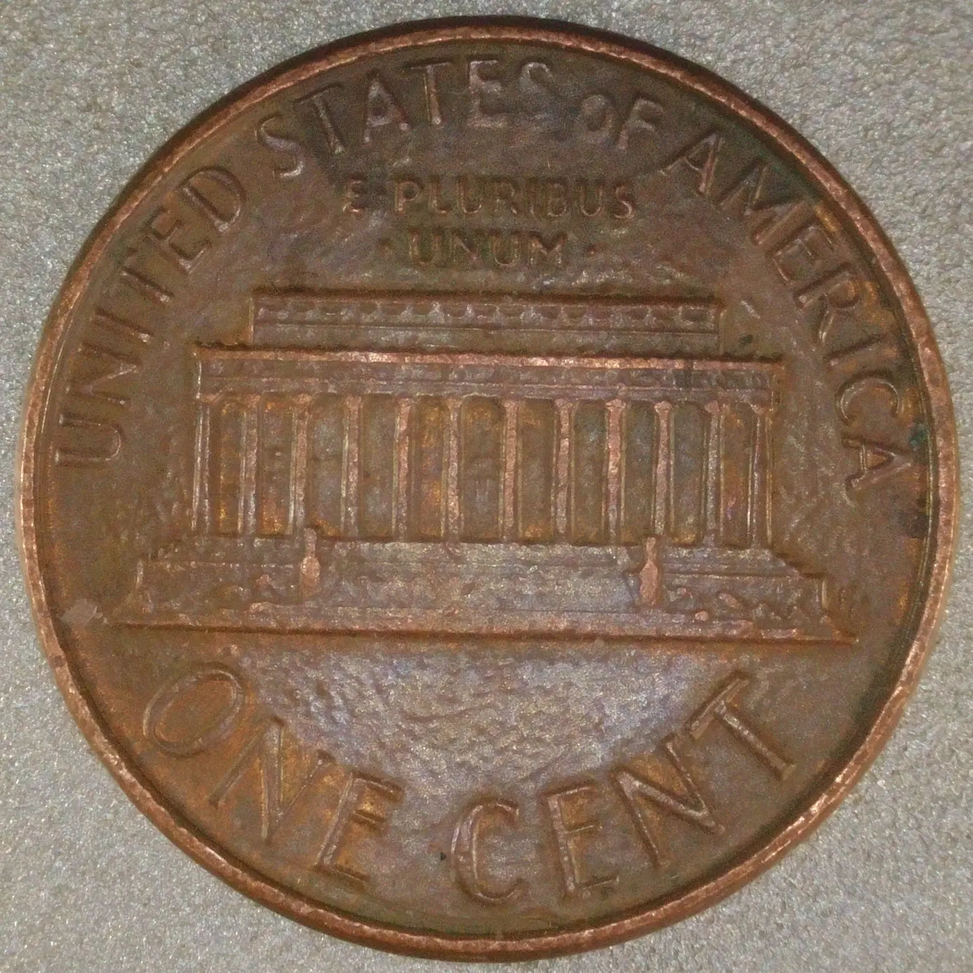 1986-D-LMC-Penny-/-Struck-Through-/-Reverse