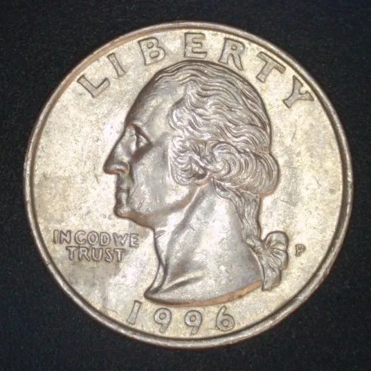 1996-P-Washington-Quarter-/-Die-Clash