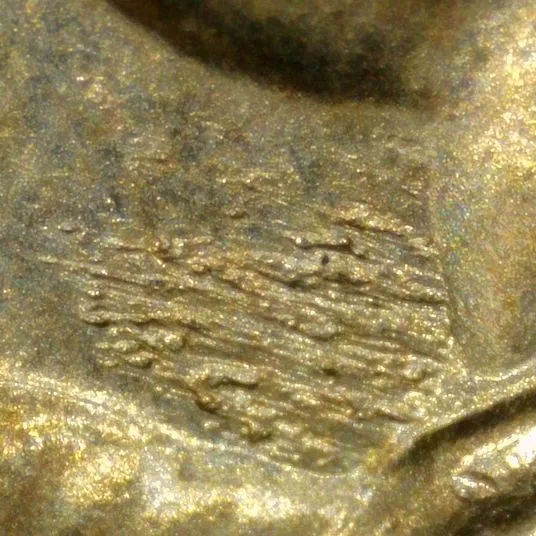 2008-P-Presidential-Dollar,-A-Jackson-/-Field-Restricted-Struck-Through,-Hubbed-In-Debris-?