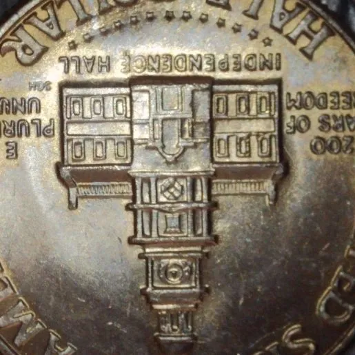 1976-D-Kennedy-Half-/-Progressive-Indirect-Design-Transfer-Pidt