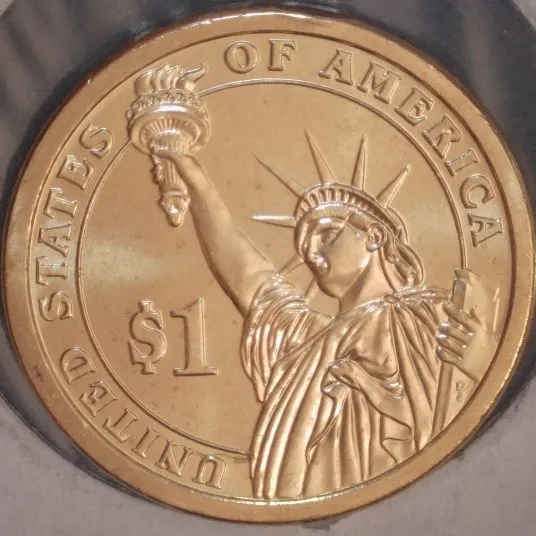 2010-P-Presidential-Dollar-/-Lincoln-/-Struck-Through-Error