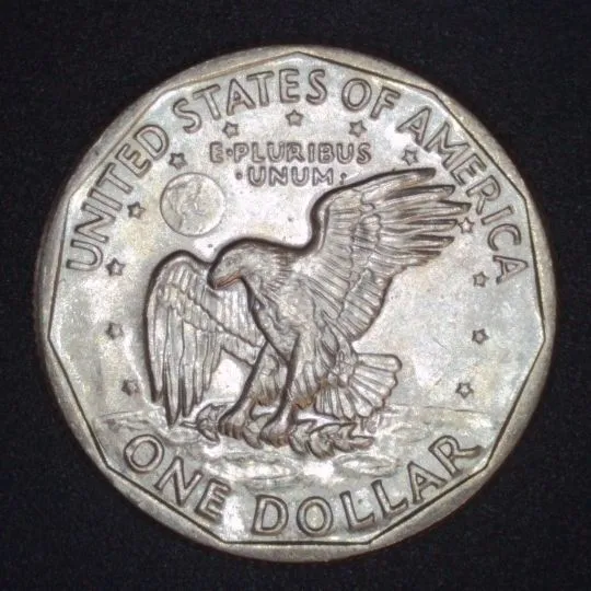 1979-D-SBA-Dollar-/-Struck-Through-Grease