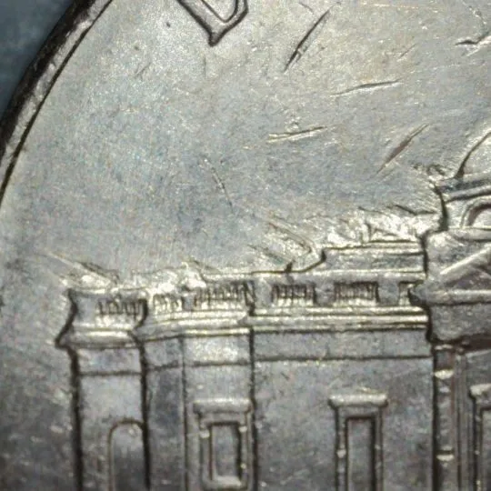 2015-P-Jefferson-Nickel-/-Extreme-Field-Restricted-Struck-Through-/-Grease-Error