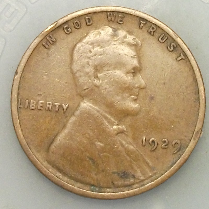 1929-P-LWC-With-Unusual-Circular-Spot-On-Reverse,-Collectible-Or-PMD?