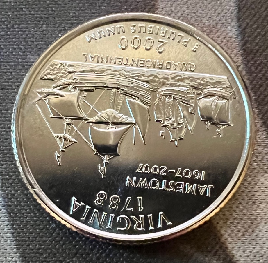 2000-D-Virginia-State-Quarters-With-Possible-Die-Crack/Break