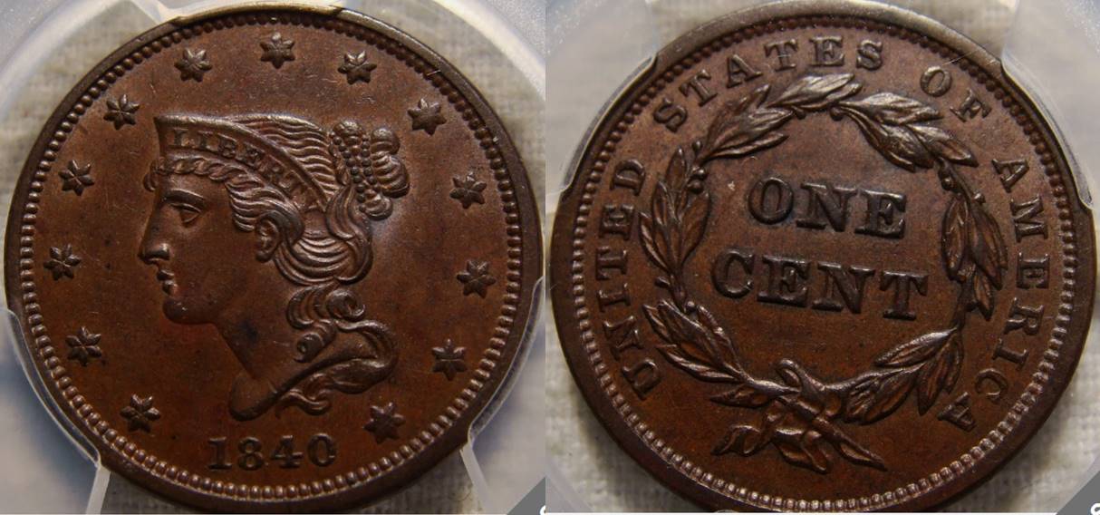 1840-Large-Cent-For-Sale-Today-On-E-Bay