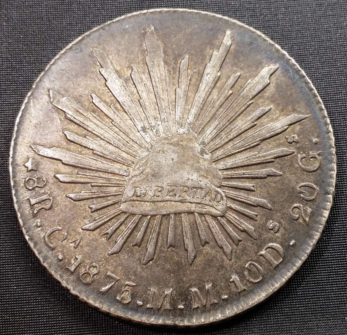 1841-And-1875-Cap-And-Rays-8-Reales-Authentication-Assistance