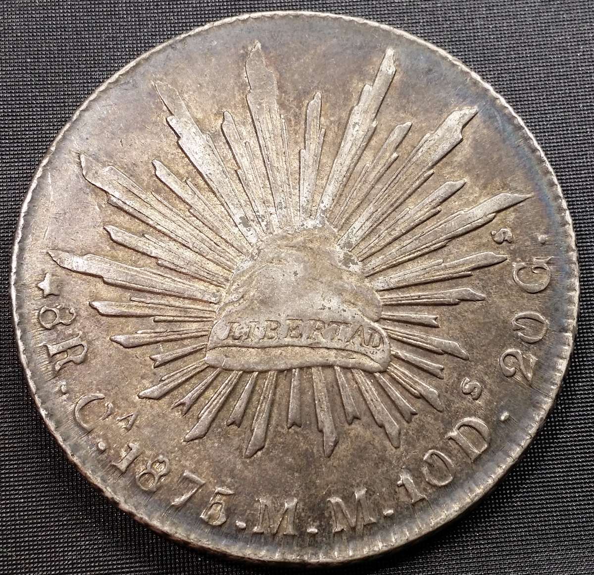 1841-And-1875-Cap-And-Rays-8-Reales-Authentication-Assistance