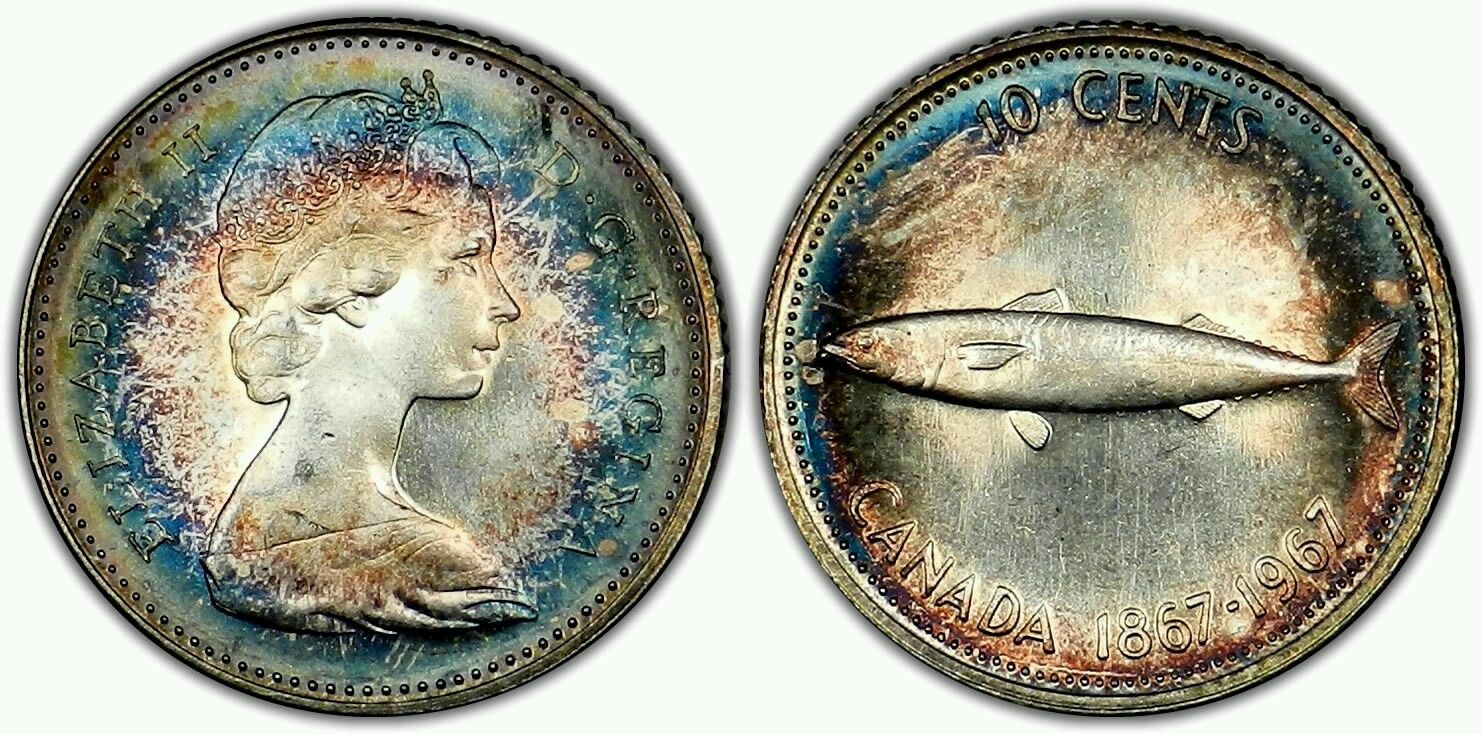 Toned-Canadian-Coins