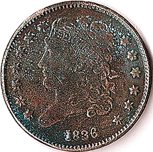 Unusual-Circumstances-On-A-US-Classic-Bust--1836-Half-Cent