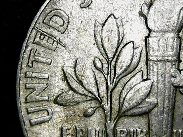 1964-D-Roosevelt-Dime---Multiple-Reverse-Die-Cracks